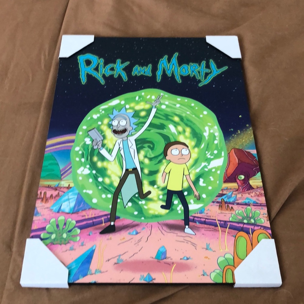 Rick and Morty wall hanging Picture🌑🌑🌑🌑